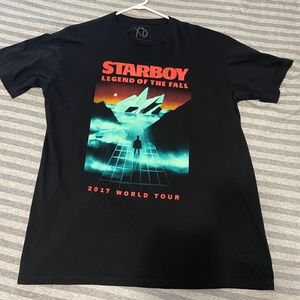 The Weeknd Starboy Tour Merch T Shirt Black